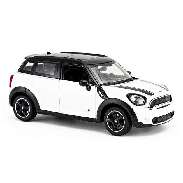Masinuta diecast Rastar - Mini Cooper, alb, 1:24