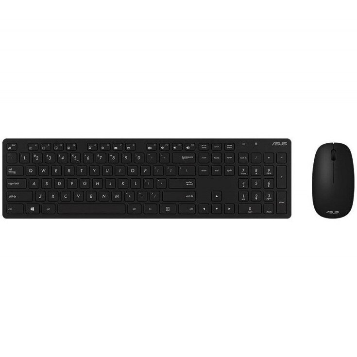 ASUS W5000 wireless keyboard + mouse kit, Black