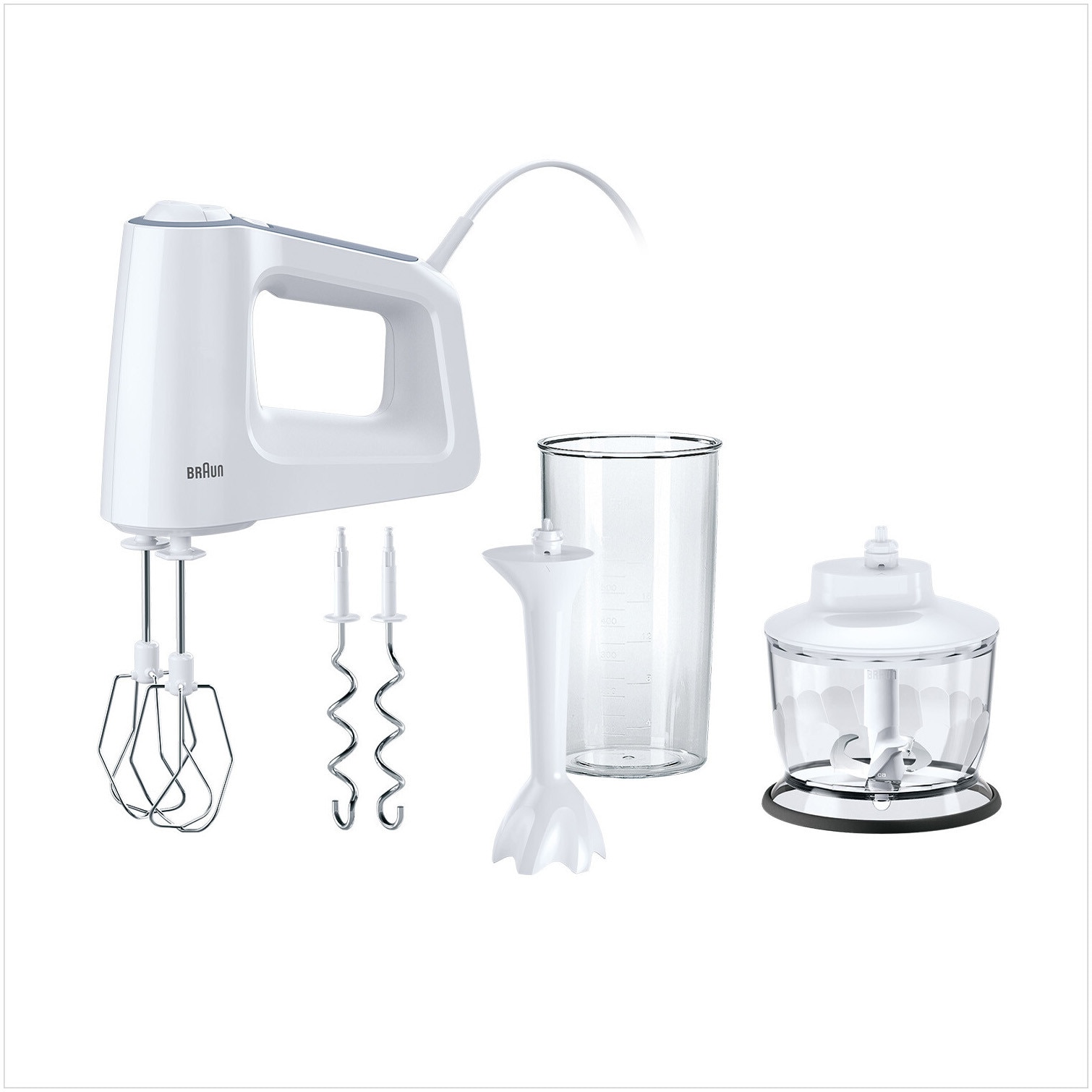 Hand mixer Braun MultiMix 3 HM3135WH, 500 W