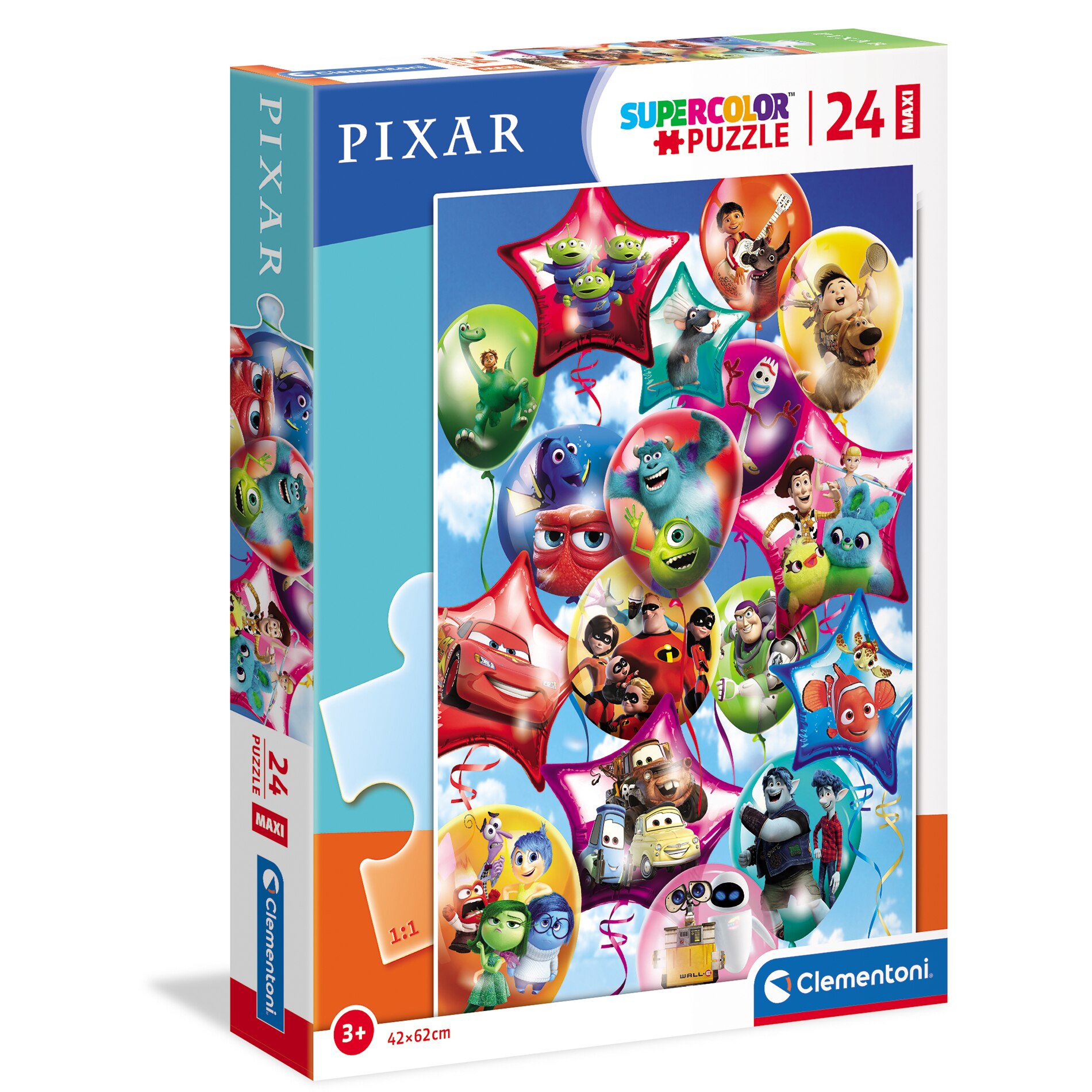 Puzzle Maxi Clementoni - Petrecerea Pixar, 24 piese