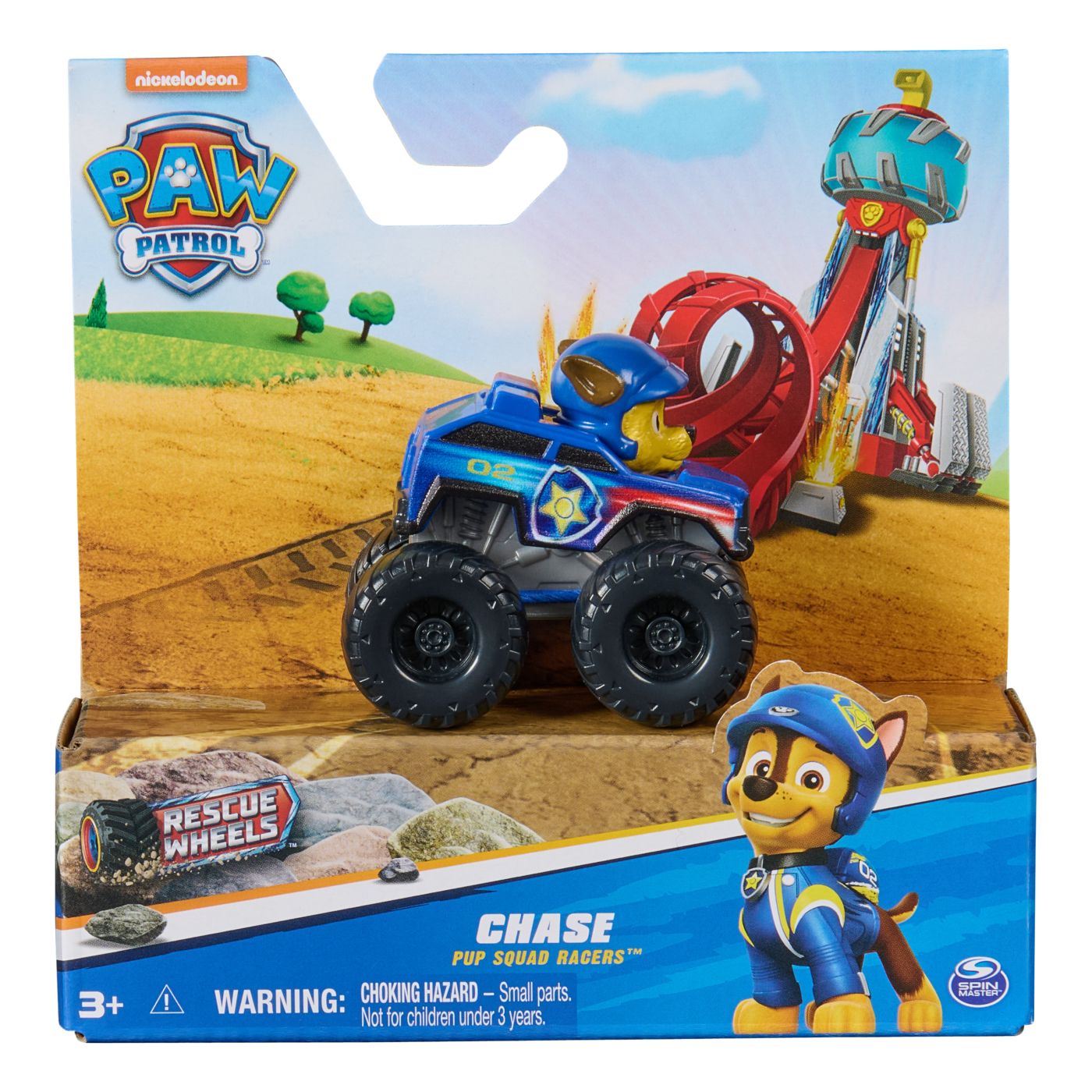Vehicul Paw Patrol - Pup Squad Racers, Rescue Wheels, Chase, 1:55