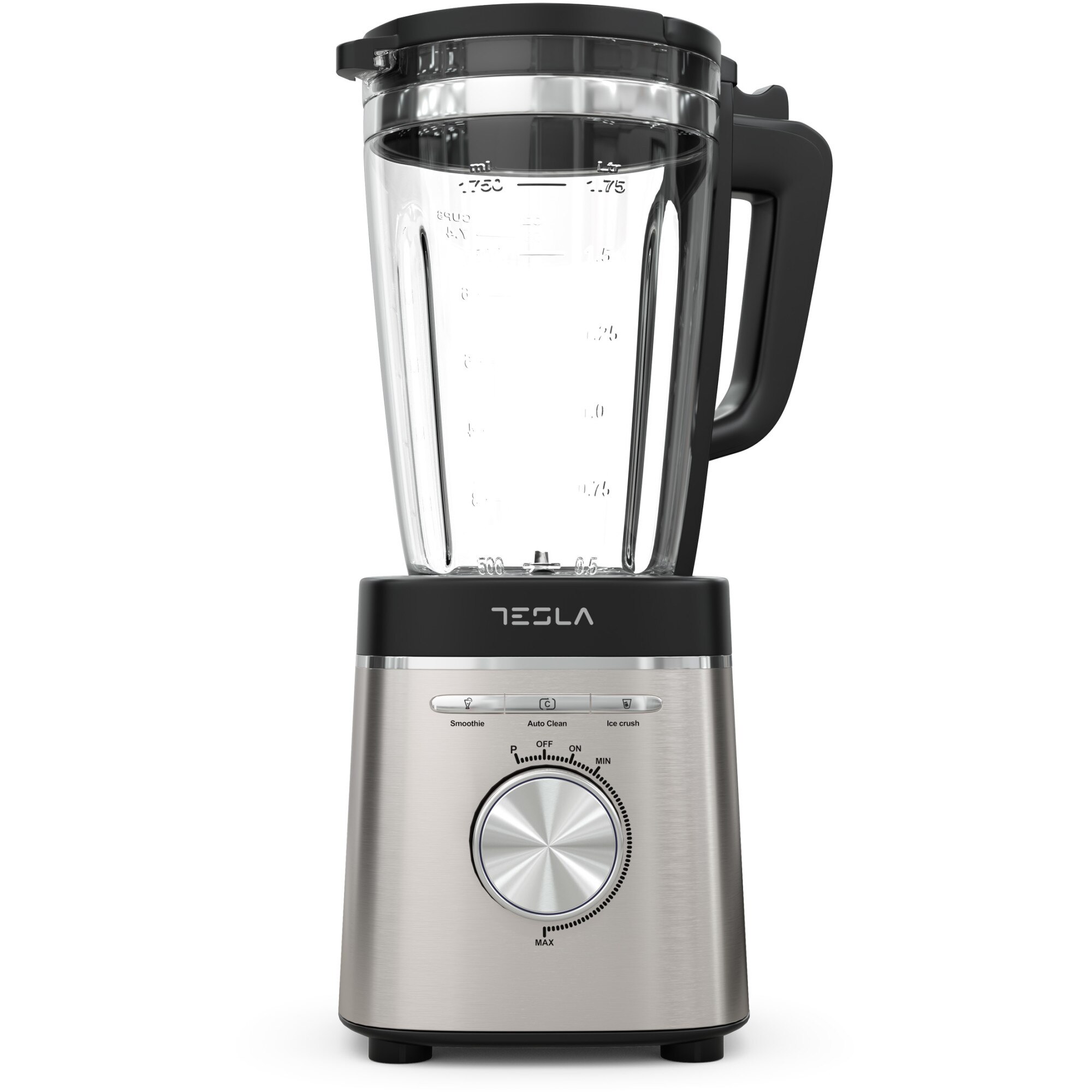 Blender Tesla BL601BX, 1400W, 175L, control continuu viteza + Pulse, functie smooth, functie maruntire, inox