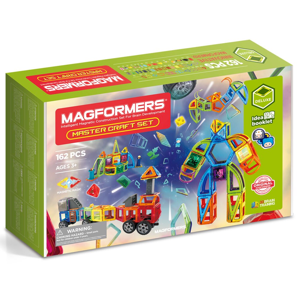 Set de constructie magnetic Magformers - Master Craft, 162 piese