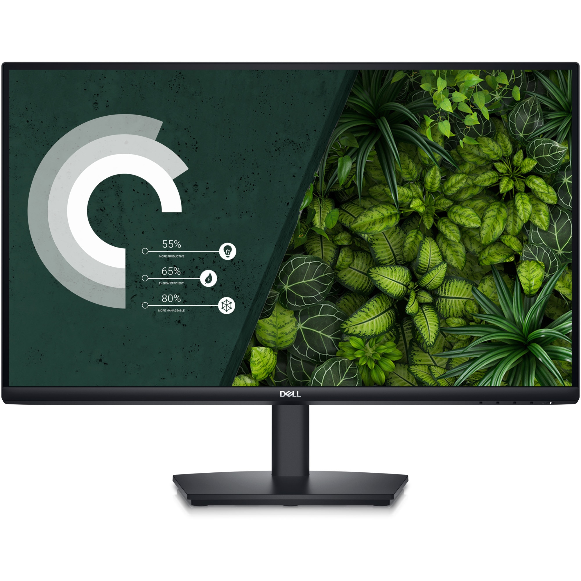 Monitor LED VA Dell 27", Full HD (1920x1080), 60Hz, 5ms, Anti-glare, Boxe, HDMI, Display Port, VGA, VESA, negru