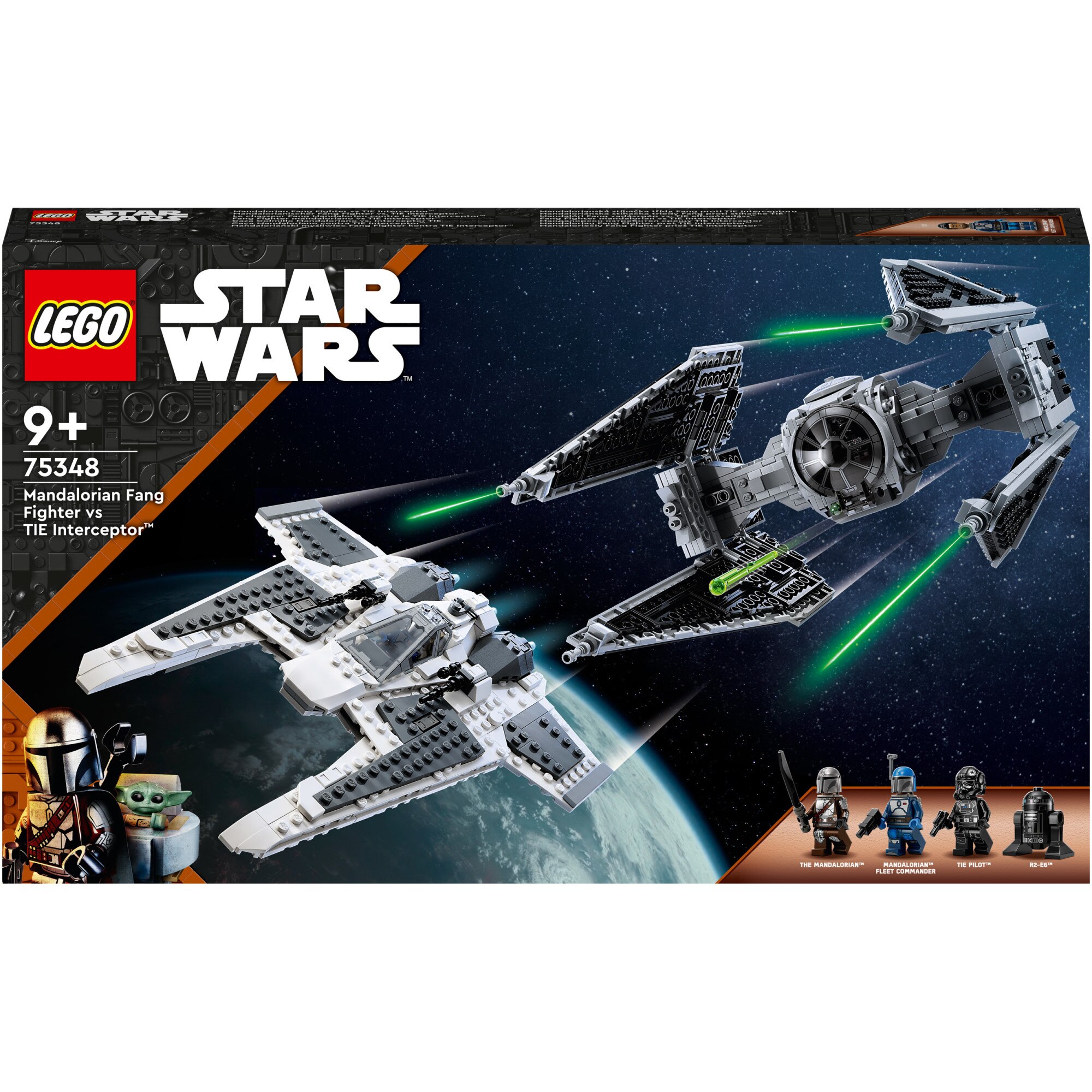 LEGO® Star Wars™ - Fang Fighter mandalorian vs TIE Interceptor™ 75348, 957 piese