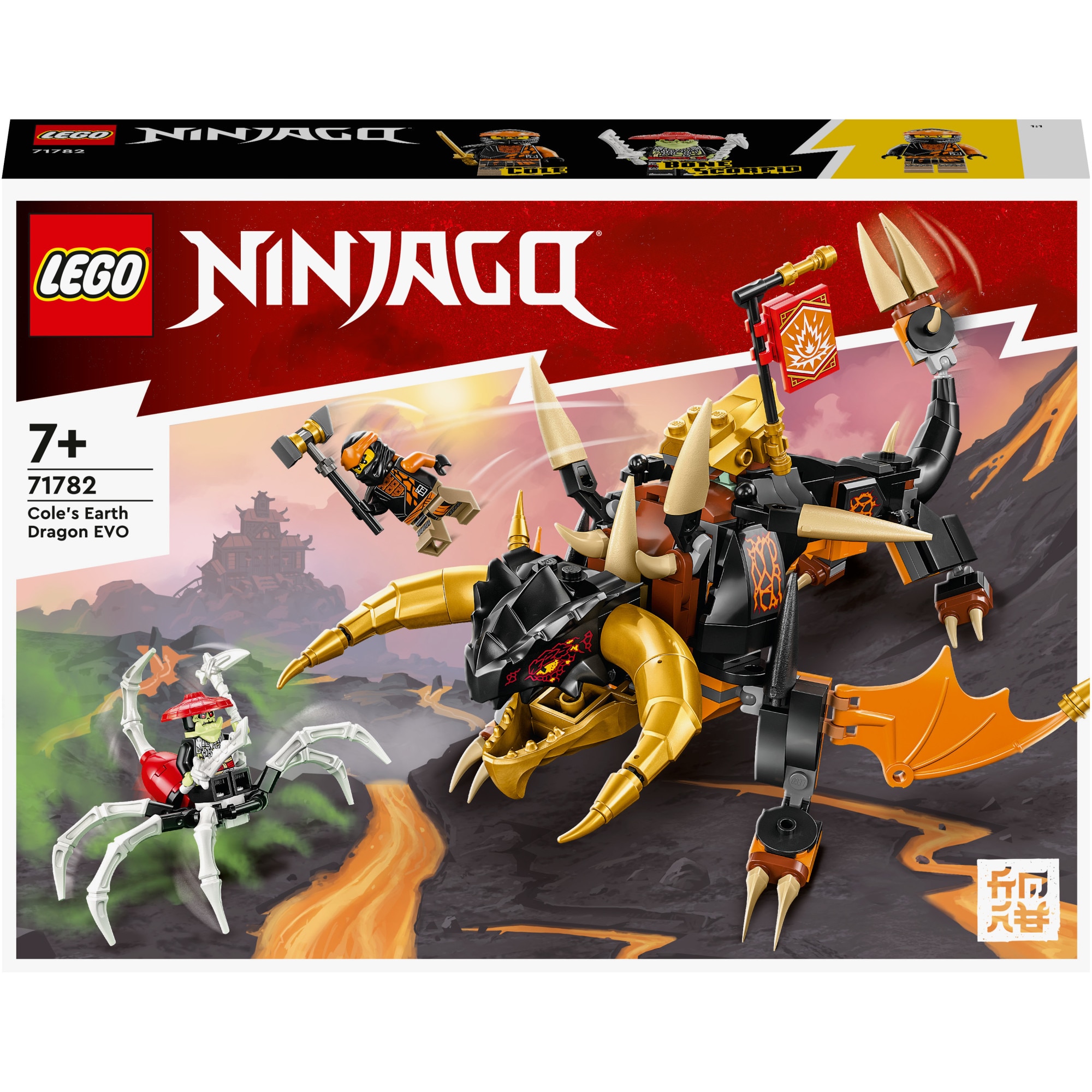 LEGO® Ninjago™ - Dragonul de pamant EVO al lui Cole 71782, 285 piese