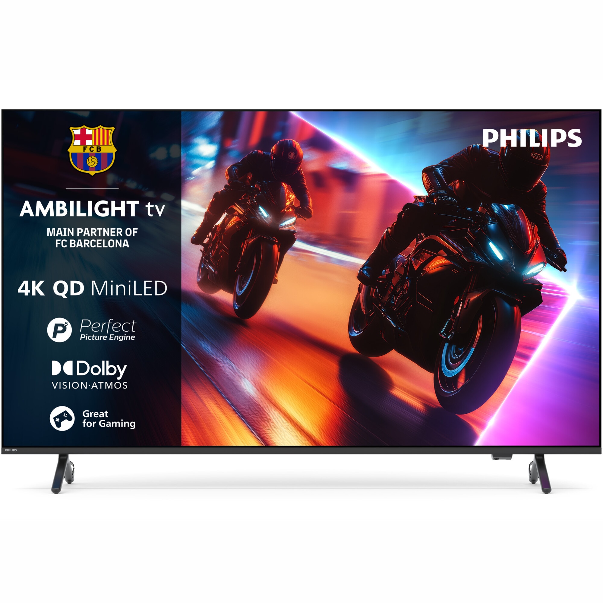 Televizor Philips AMBILIGHT 55MLED920, 139 cm, 4K UHD, 100 Hz, Smart TV, Clasa F (Model 2025)