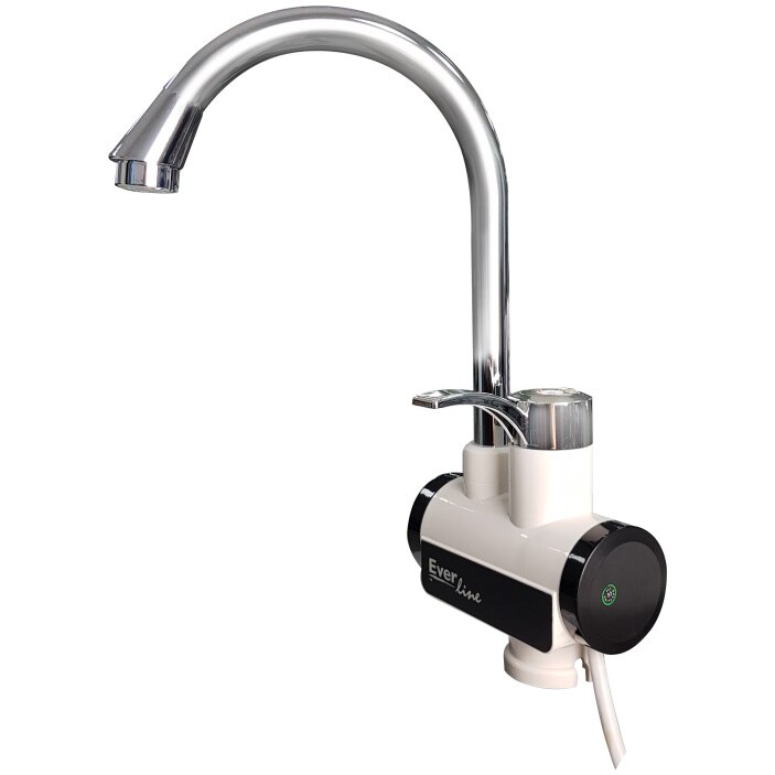 Robinet electric Everline, apa calda instant, afisaj LCD, 3000W, protectie IPX4