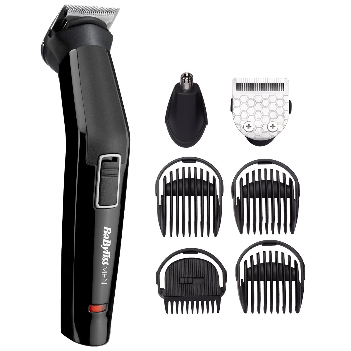 BaByliss MT725E 6in1 Multi Trimmer, 6 accessories, 2 heads, Black