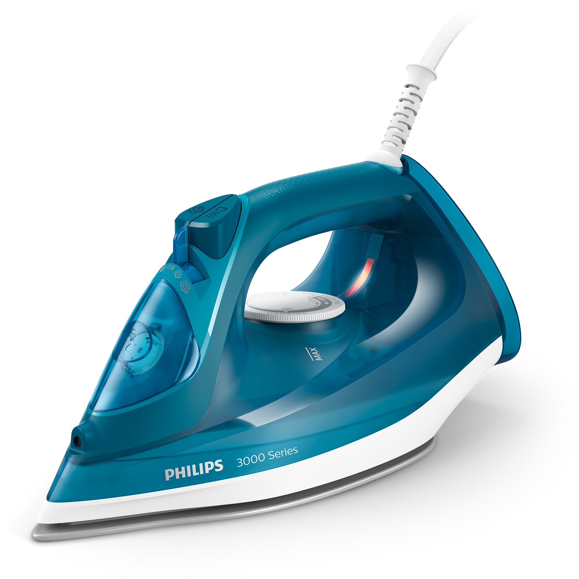 Iron Philips DST3040, 2600W, steam 40g/min, light blue, 300ml tank, ceramic soleplate, auto stop