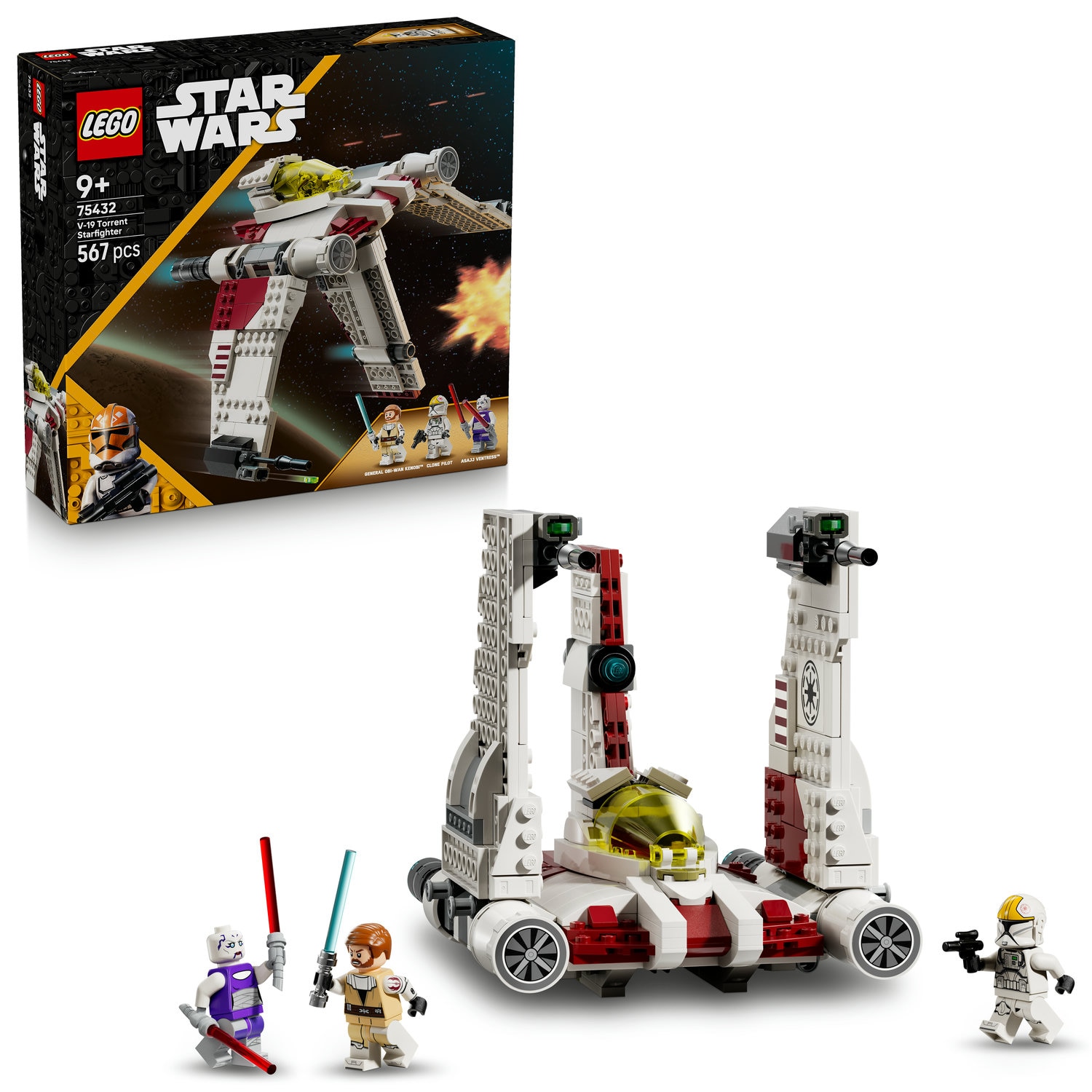 LEGO® Star Wars ™ - Nava de lupta stelara V-19 Torrent 75432, 567 piese