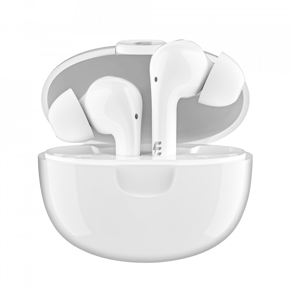 Casti TWS E-Boda Crystal Clear Sound, True Wireless, Bluetooth, Alb