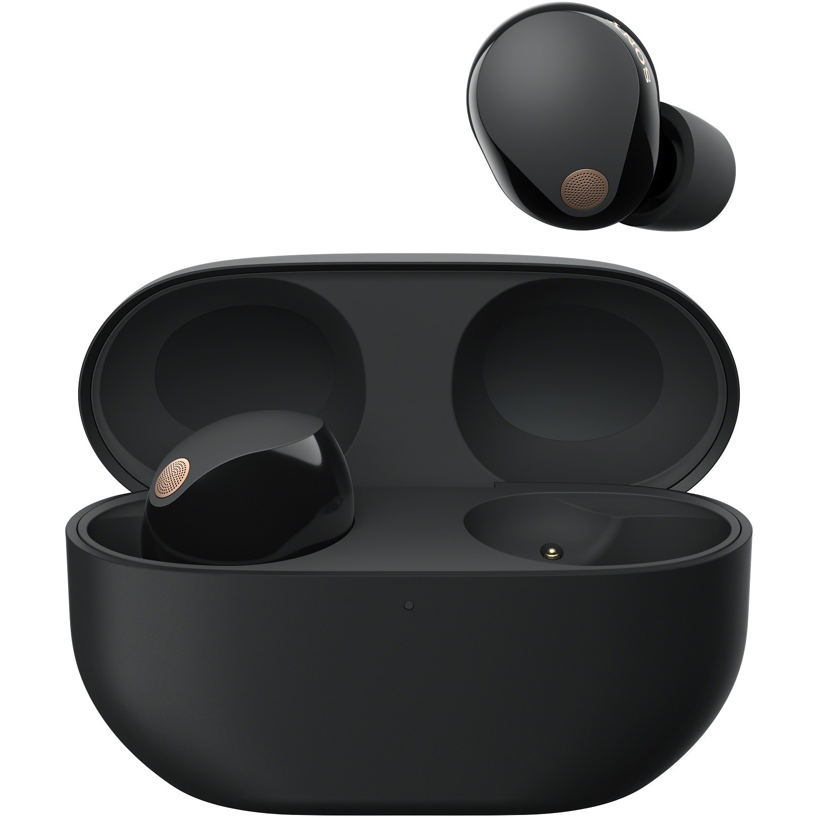 Sony WF-1000XM5B In-Ear Headphones, Wireless, Bluetooth, Noise-cancelling, 24h battery, Fast charge, IPX4, Black
