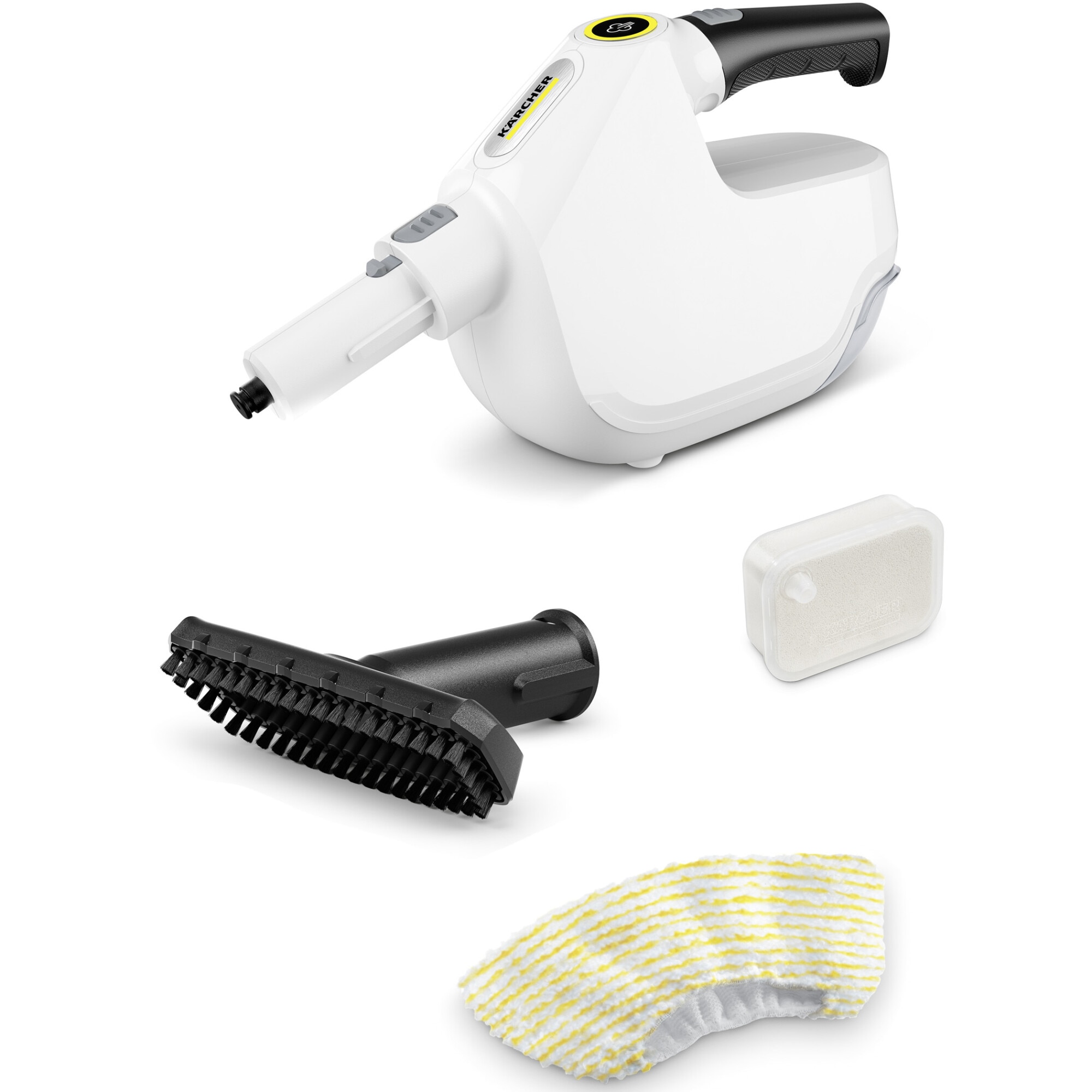 Karcher SC 1 Multi 1.516-404.0 multifunctional steam cleaner, 1300 W, heating time 0.5 min, tank capacity 200 ml, cleaned area per tank approx. 30 m², white