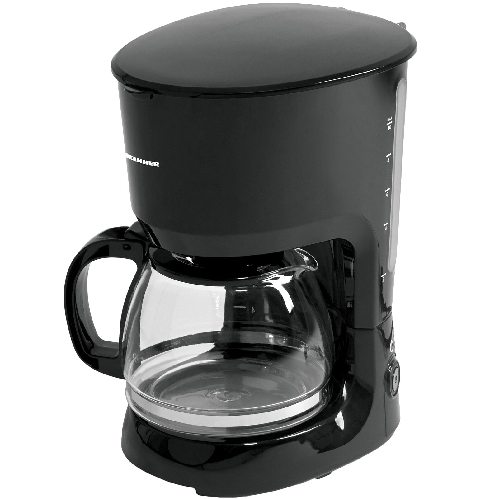 Cafetiera Heinner HCM-750BK, 750W, 1.25 l, anti-picurare, mentinere cald, negru