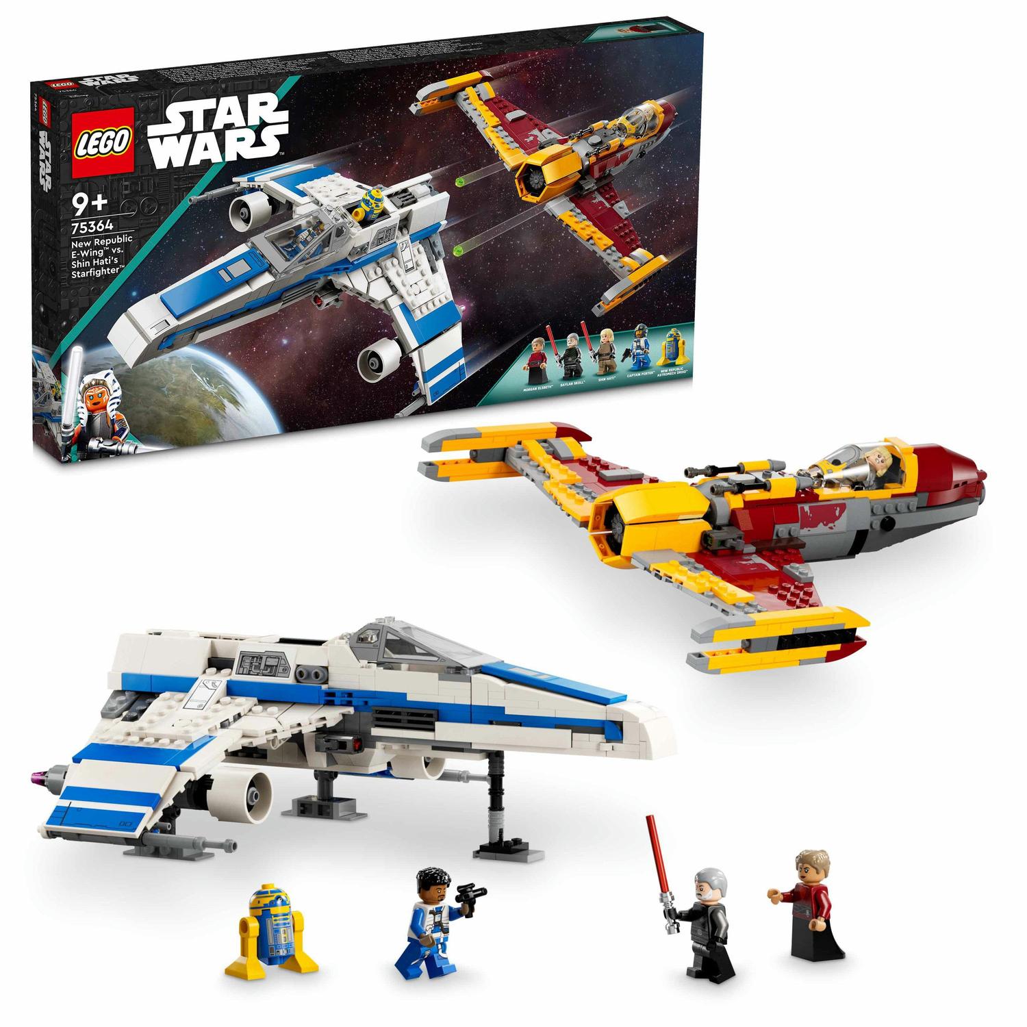 LEGO® Star Wars™ - E-Wing al Noii Republici vs Starfighter-ul lui Shin Hati 75364, 1056 piese