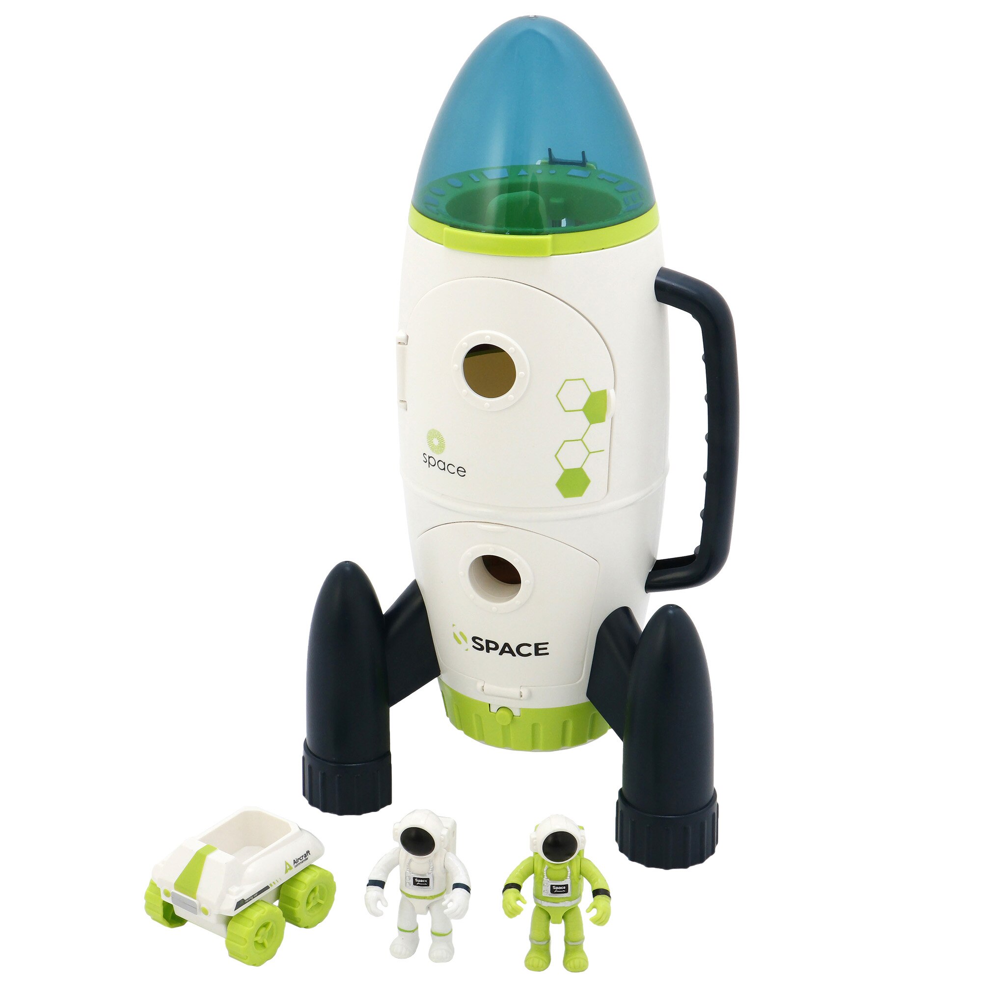 Set de joaca M-Toys Nava Spatiala cu lumini si sunete, 3 piese