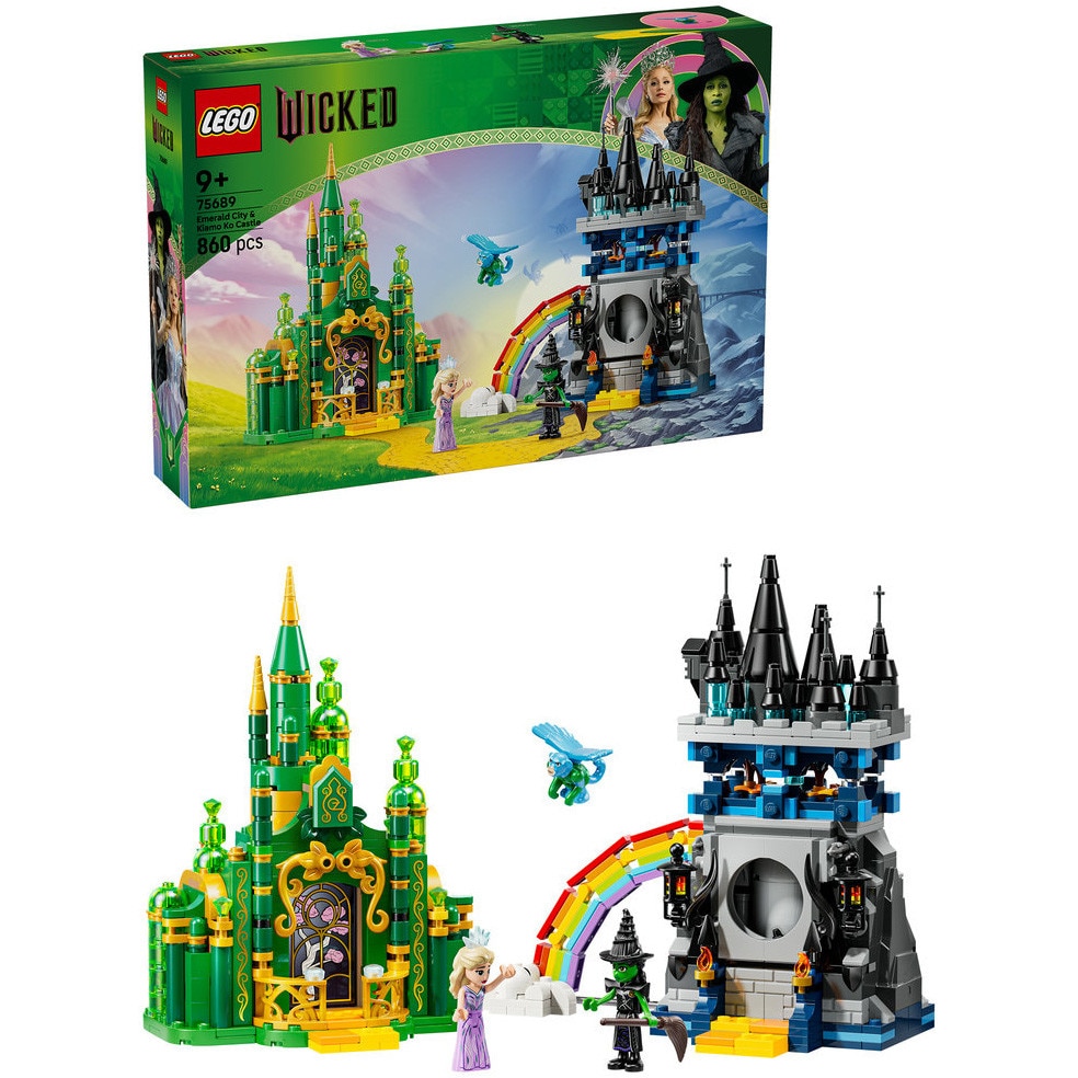 LEGO® Wicked - Emerald City si Castelul Kiamo Ko 75689, 860 piese