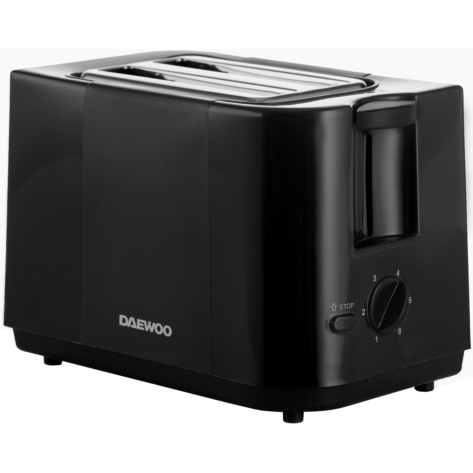 Daewoo DBT40B Toaster, 750 W, 6 browning levels, Cool Touch housing, Black