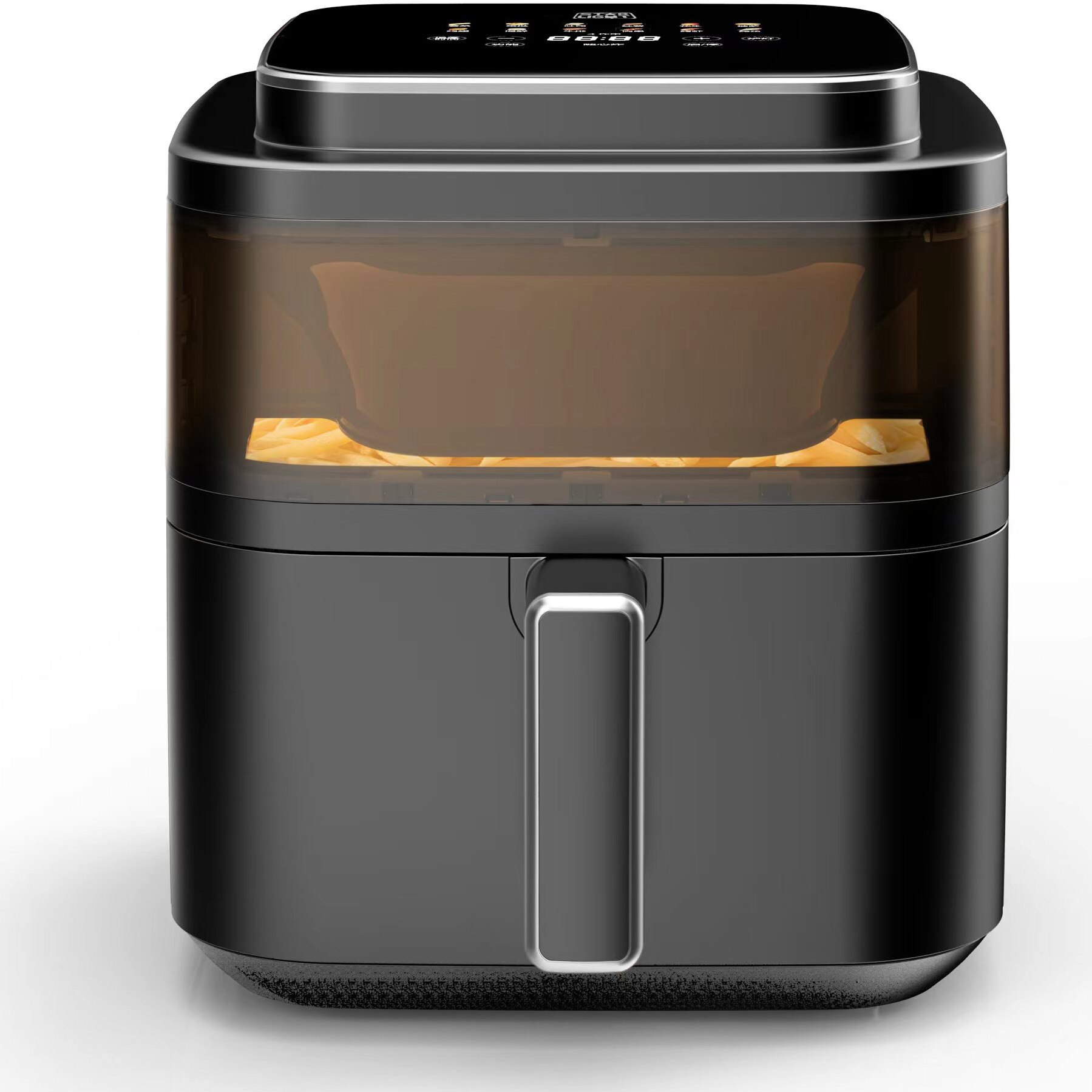 Star-Light DAFV-1400X6 Hot Air Fryer, 1400 W, 6 l, 12 Preset Programs including dehydration, adjustable temperature, removable bowl, removable non-stick grill, Black