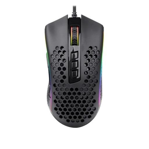 Mouse gaming Redragon Storm Elite, structura Honeycomb, iluminare RGB, Negru