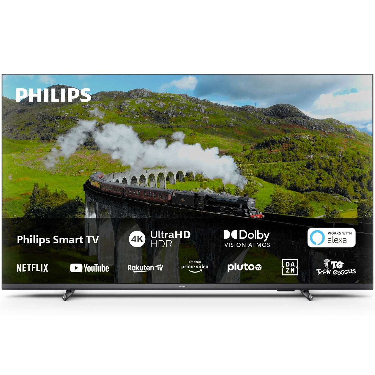 Televizor Philips LED 55PUS7608, 139 cm, Smart TV, 4K Ultra HD, Clasa E (Model 2023)