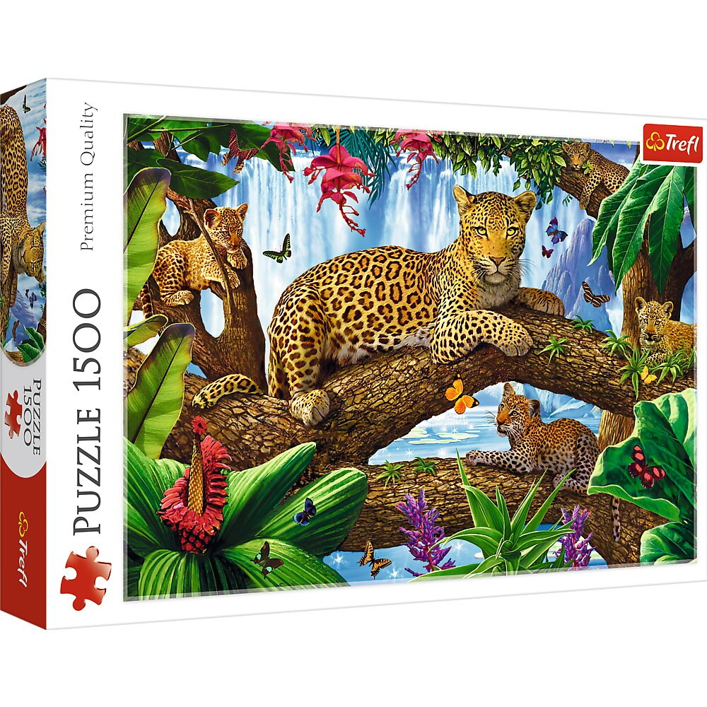 Puzzle Trefl, Jaguar intr-o pauza odihnitoare, 1500 piese