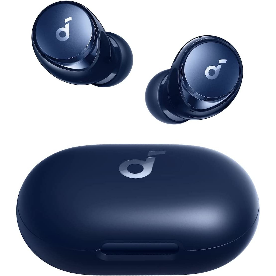 Casti In-Ear Anker Soundcore Space A40, True Wireless, AANC, Hi-Res, Bluetooth, Autonomie 50 ore, Incarcare Wireless, Albastru