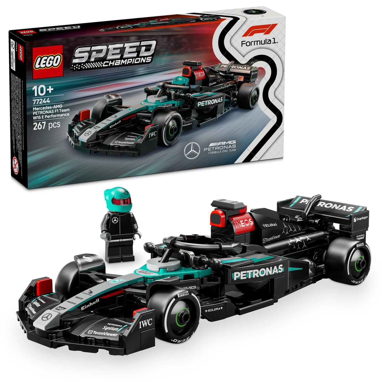 LEGO® Speed Champions - Mercedes-AMG F1® W15 Race Car 77244, 267 pieces