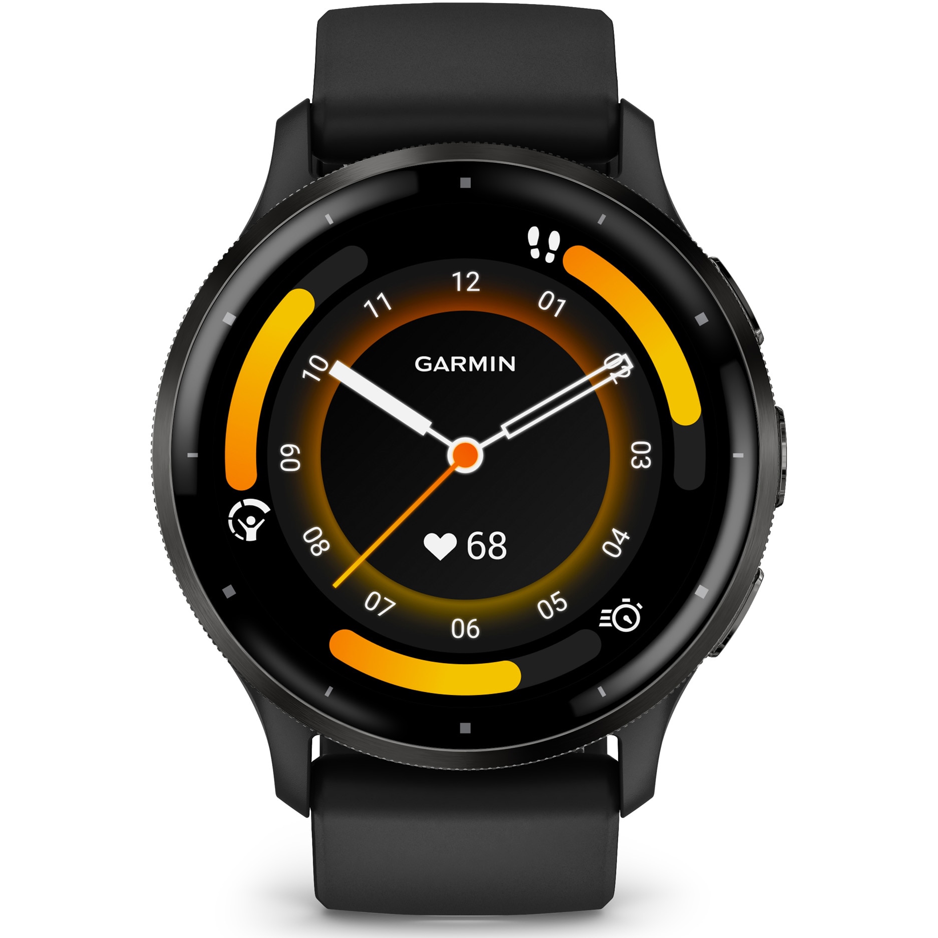 Garmin Venu 3 smartwatch, GPS, WiFi, silicone strap, 45mm, BlackSlate
