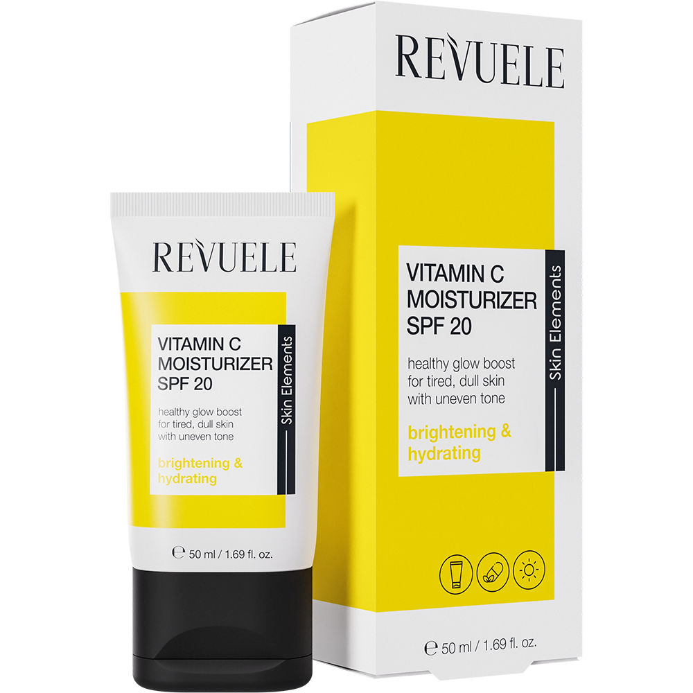 Crema de fata hidratanta cu vitamina C, SPF 20, Revuele, 50 ml