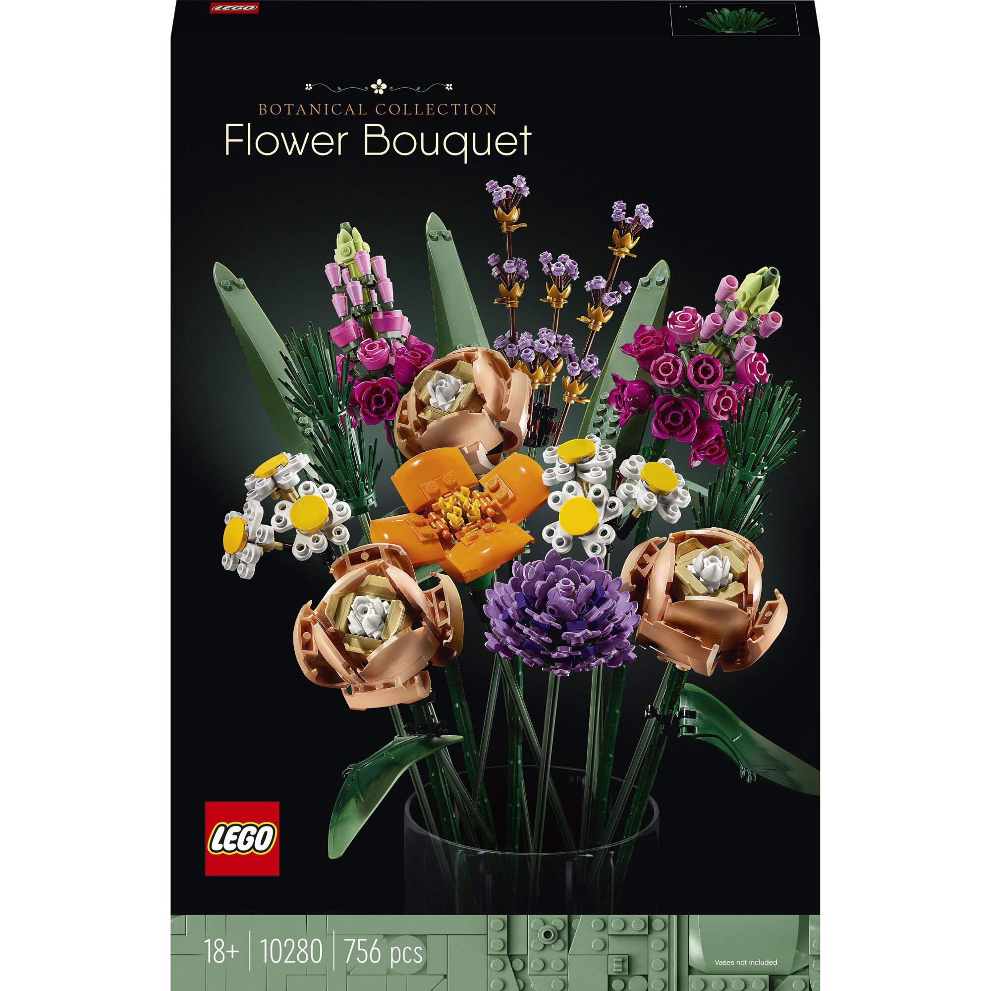 LEGO® Icons Creator Expert - Buchet de flori 10280, 756 piese