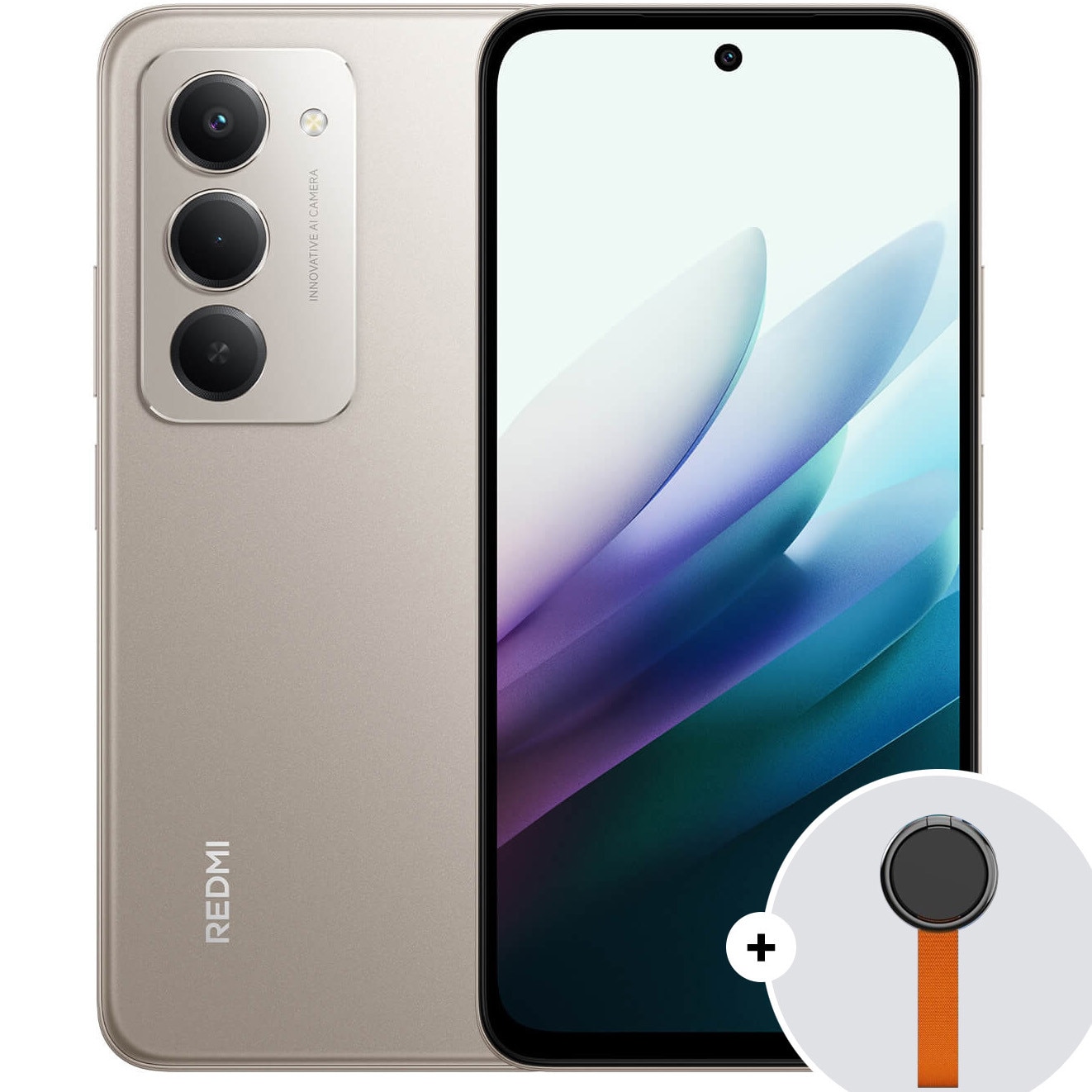 Xiaomi Redmi 15 mobile phone, 8GB RAM, 256GB, 4G, Titan Gray + Woven Strap Ring Stand