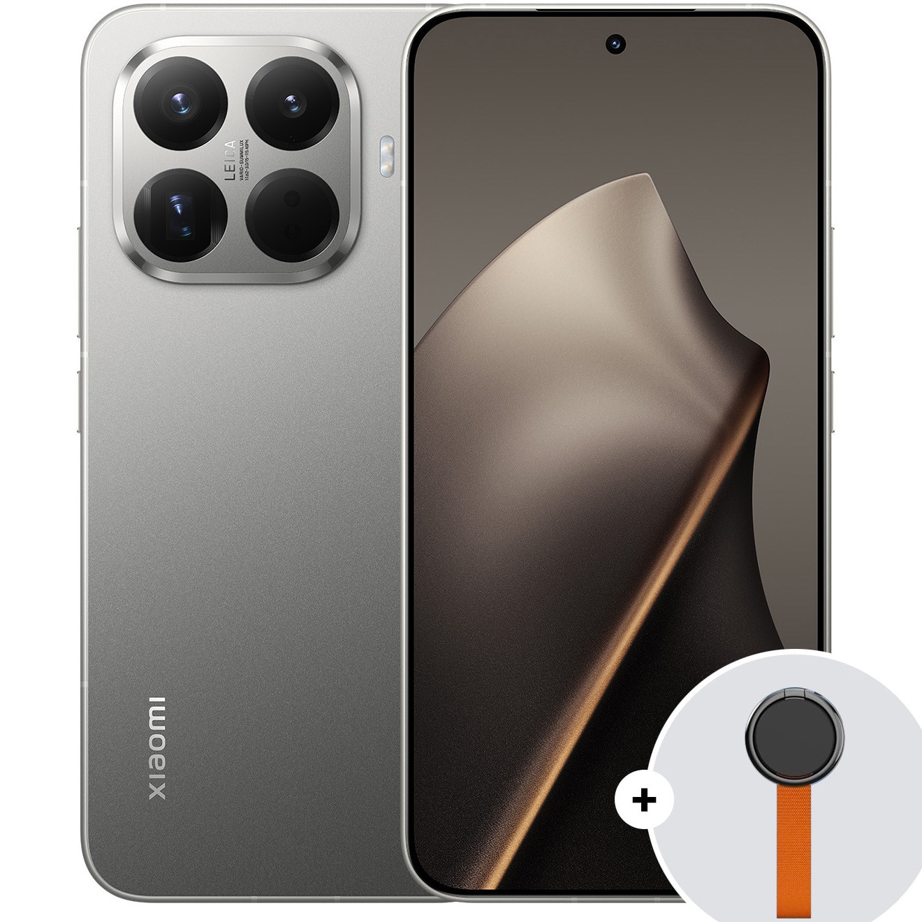 Xiaomi 15T Pro mobile phone, 12GB RAM, 256GB ROM, 5G Gray + Woven Strap Ring Stand