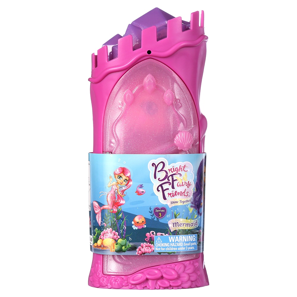 Papusa surpriza Bright Fairy Friends - Sirena, castel si accesorii