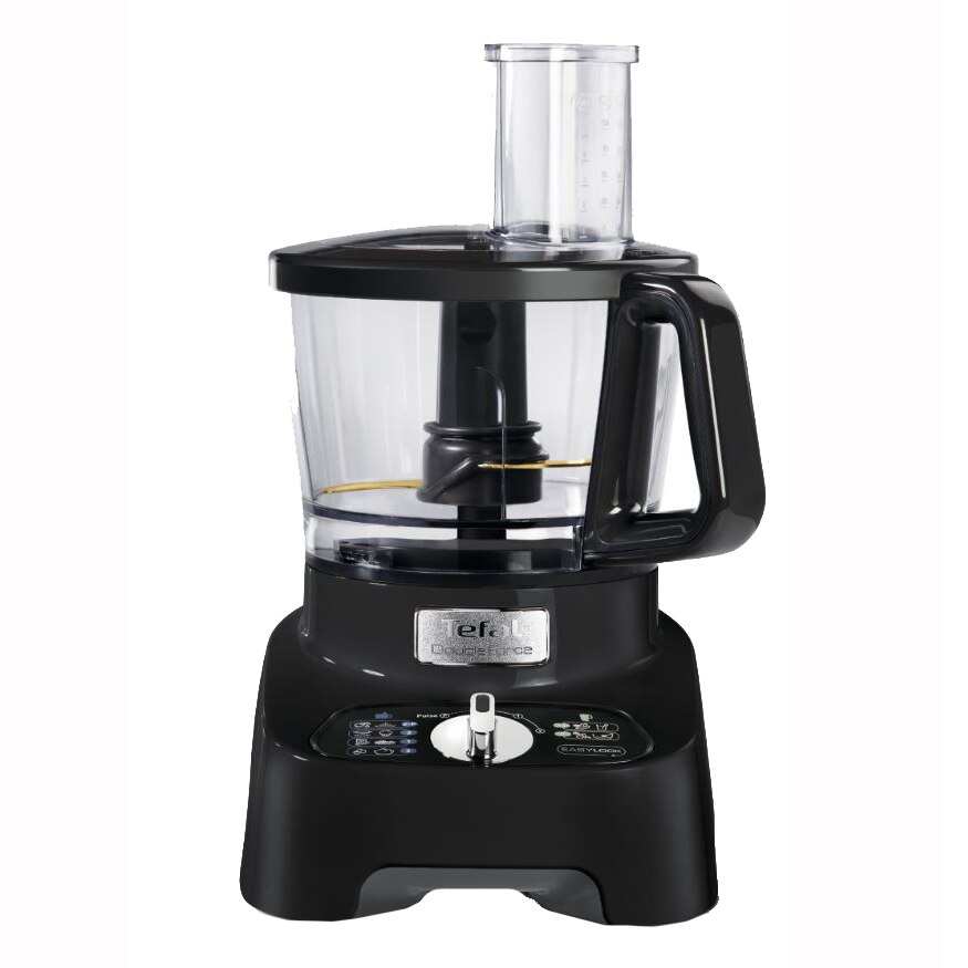 Food processor Tefal Double Force DO821838, 1000W, PowelixLife technology, bowl capacity 3L, blender capacity 2L, EasyLock system, Black