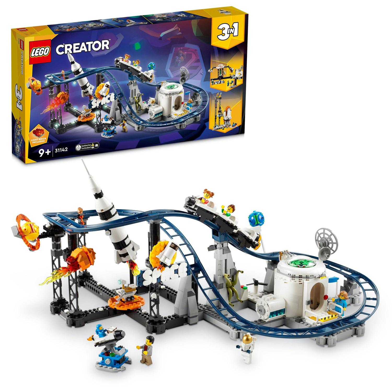 LEGO Creator 3 in 1 Space Rollercoaster 31142, 874 pieces
