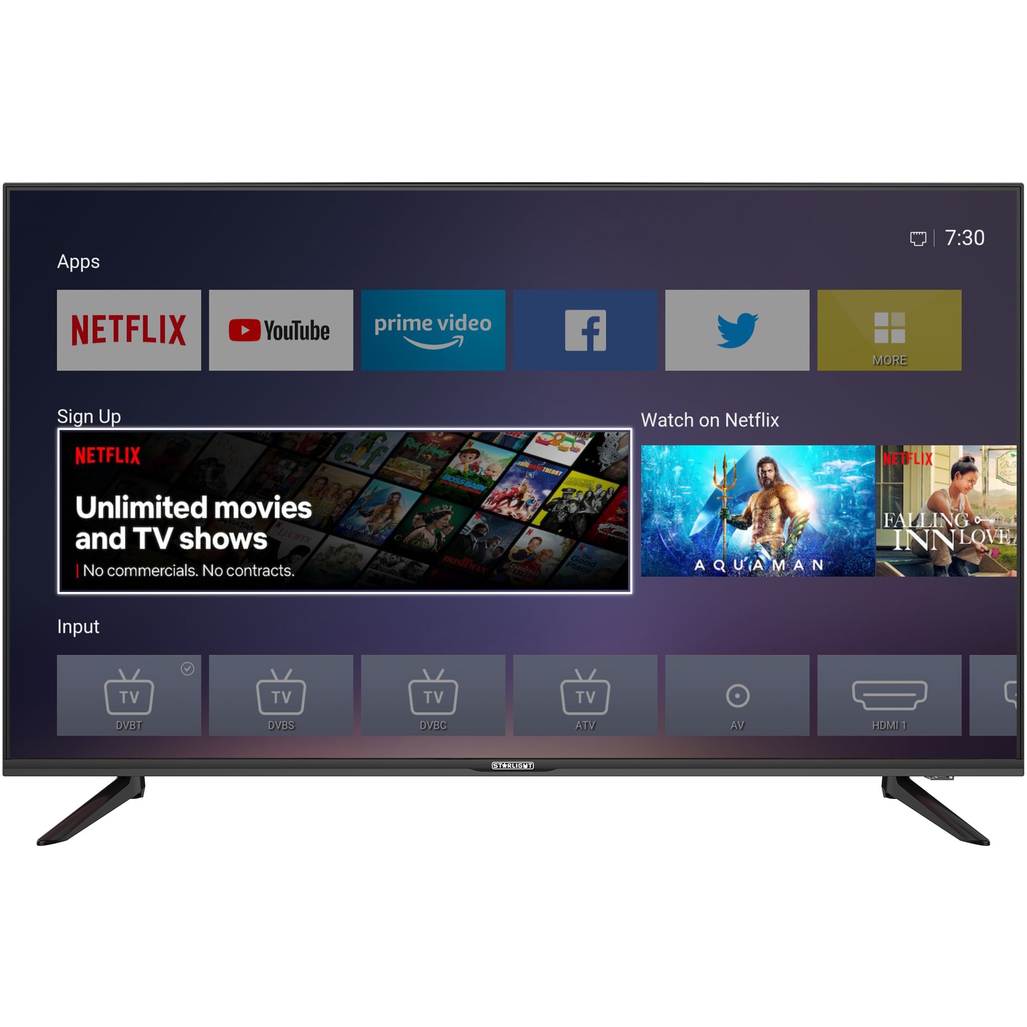 LED TV Star-Light 43DM7600, 109 CM, Smart, 4K Ultra HD, Class F