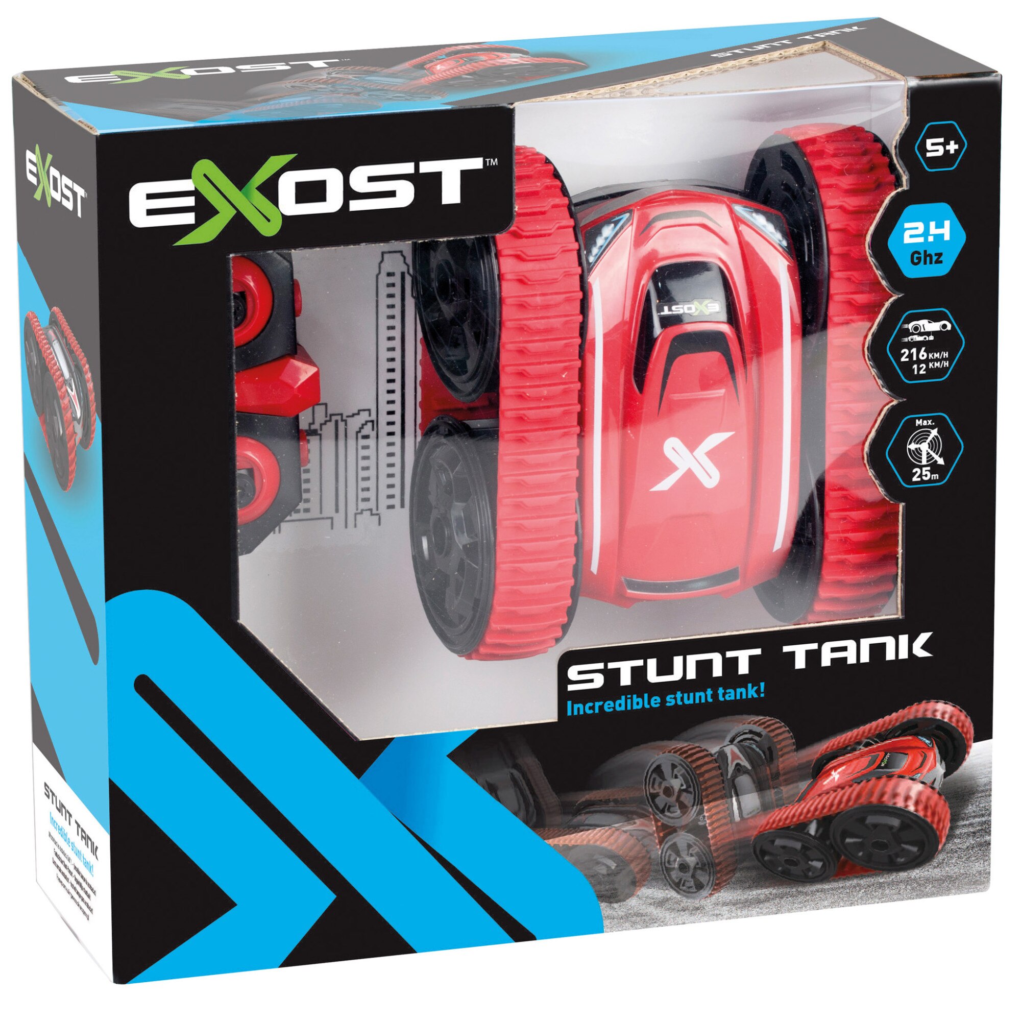 Masinuta Exost RC - Stunt Tank, 1:18