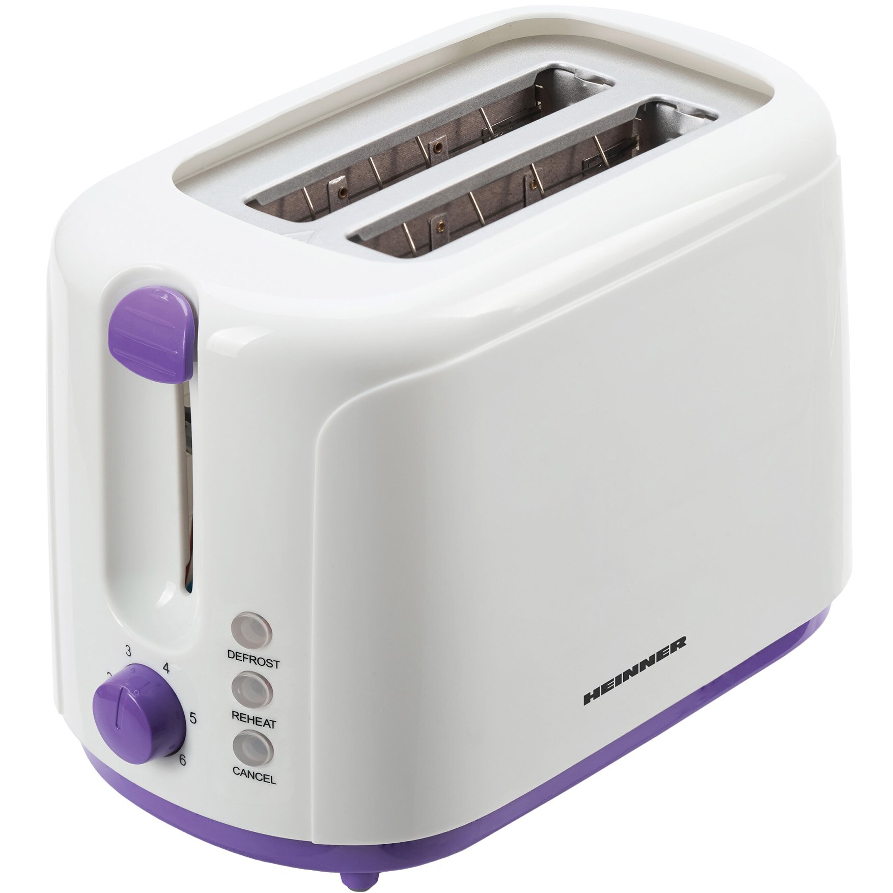 Heinner Charm Toaster, 750W, 6 settings, White/Purple