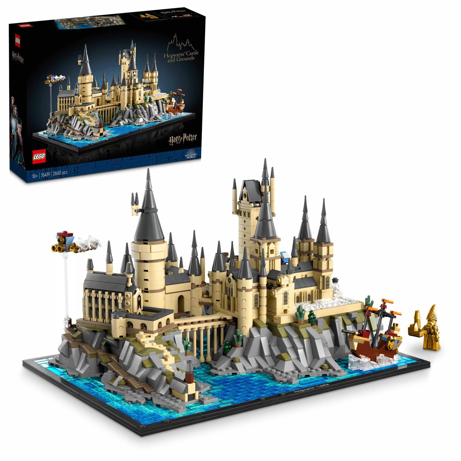 LEGO® Harry Potter™- Castelul Hogwarts™ si imprejurimile 76419, 2660 piese