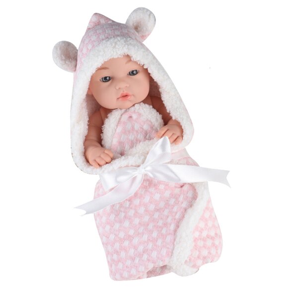 Papusa Mappy - Baby so lovely, cu paturica si jucarie DouDou, roz, 30 cm