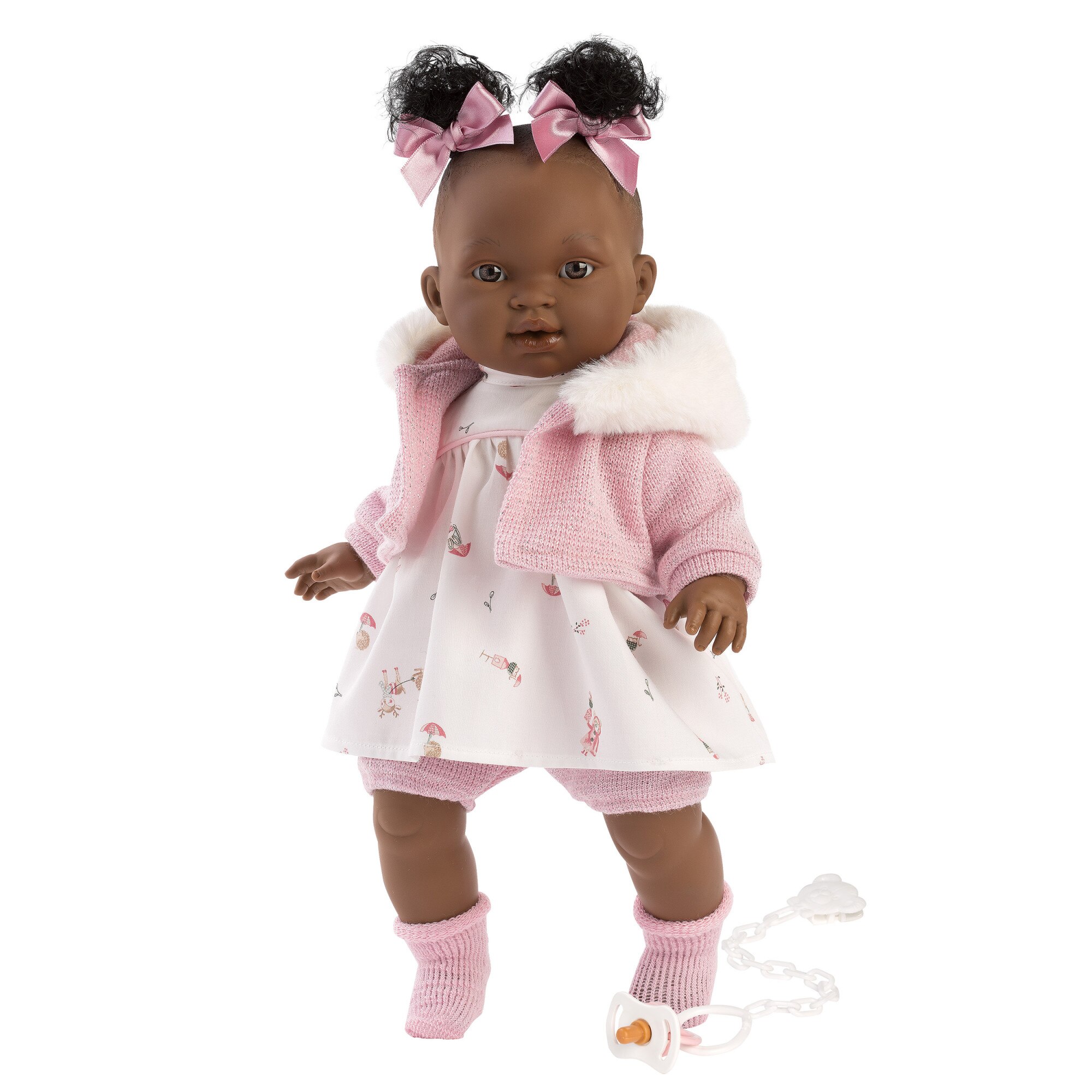 Papusa interactiva Llorens Crying Babies - Diara, 38 cm