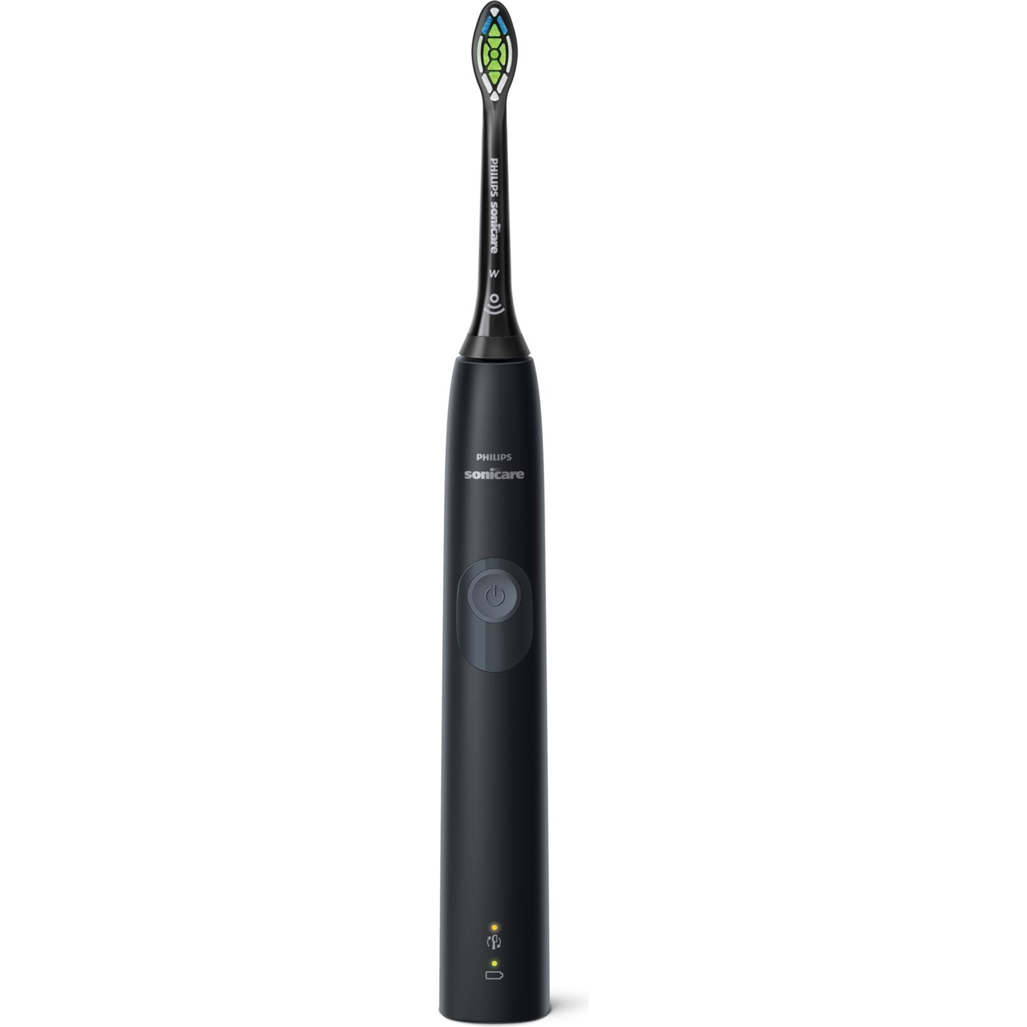 Philips Sonicare ProtectiveClean HX680044: 62000 movements/min, 1 mode, 2 intensities, pressure sensor, BrushSync, Black/Gray.