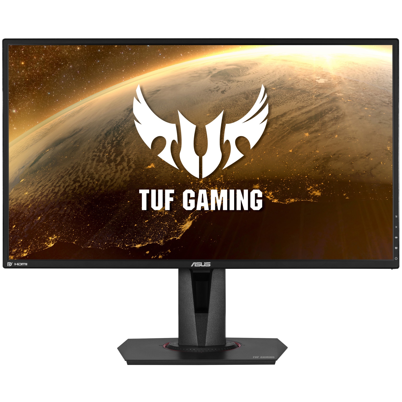 Monitor gaming LED IPS Asus TUF 27", WQHD, DisplayPort, 1ms, 165Hz, G-Sync, HDR-10, Negru, VG27AQ