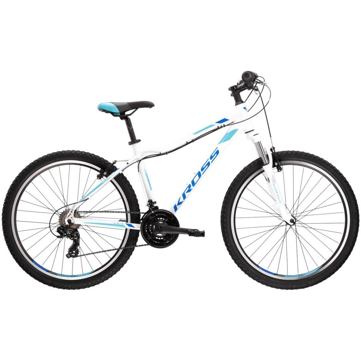 Kross Lea 1.0 MTB bike, 26", size M, white/blue