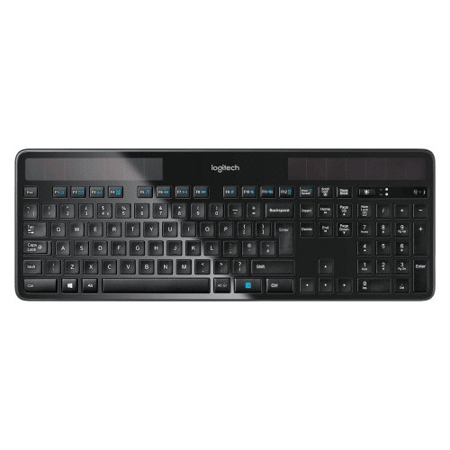 Logitech Wireless Slim Solar+ Keyboard, Graphite