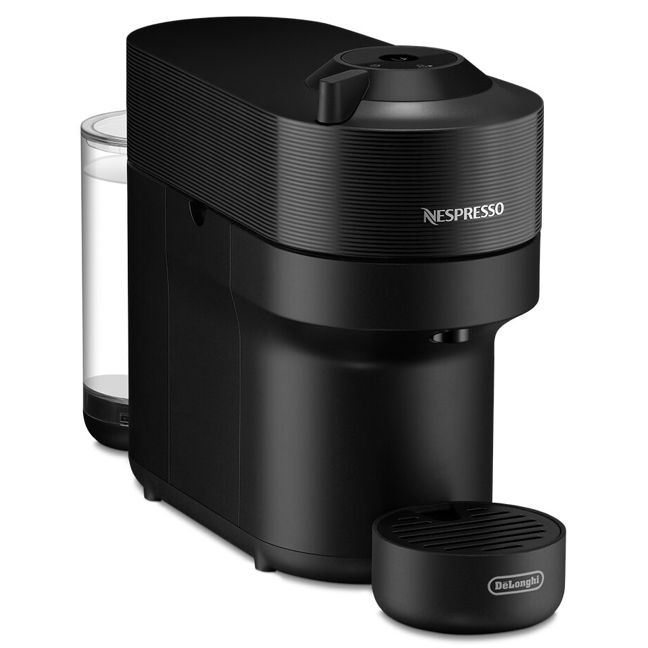 Nespresso by De'Longhi Vertuo Pop ENV90.B Espresso Machine, 1260W, Centrifugal Extraction, Phone Connection, 0.6L, Black, tasting capsule set included