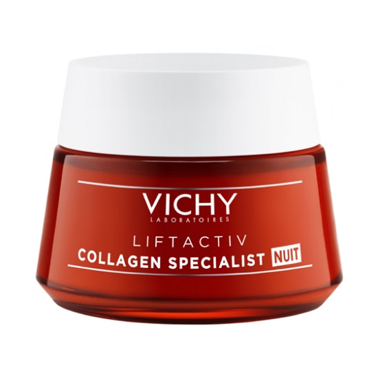 Vichy LIFTACTIV Collagen Specialist anti-wrinkle night cream for all skin types, with pro-collagen peptides, 50 ml