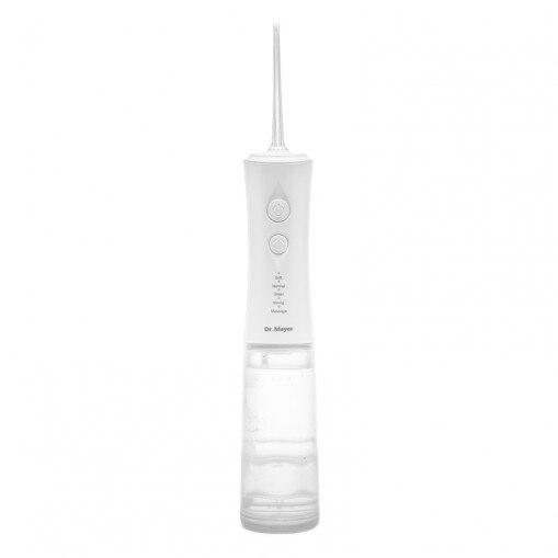 Dr. Mayer WT3900 oral irrigator, 1700 pulses/minute, 5 pressure levels, 2 heads included, White